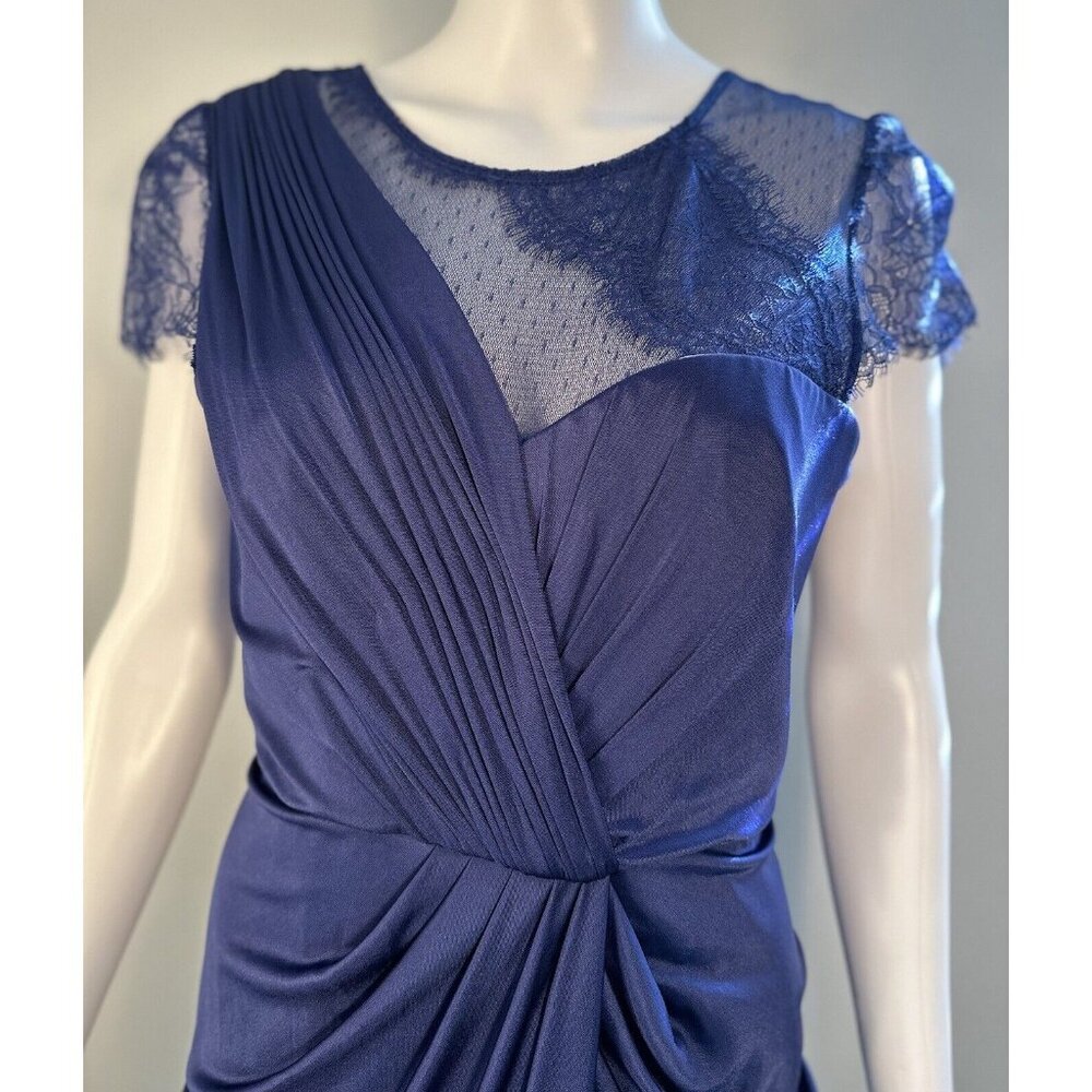 BCBG MAXAZRIA ORIENT BLUE MERCEDES COCKTAIL DRESS, WEDDING, X-MASS PARTY, FUN-M - Picture 6 of 16